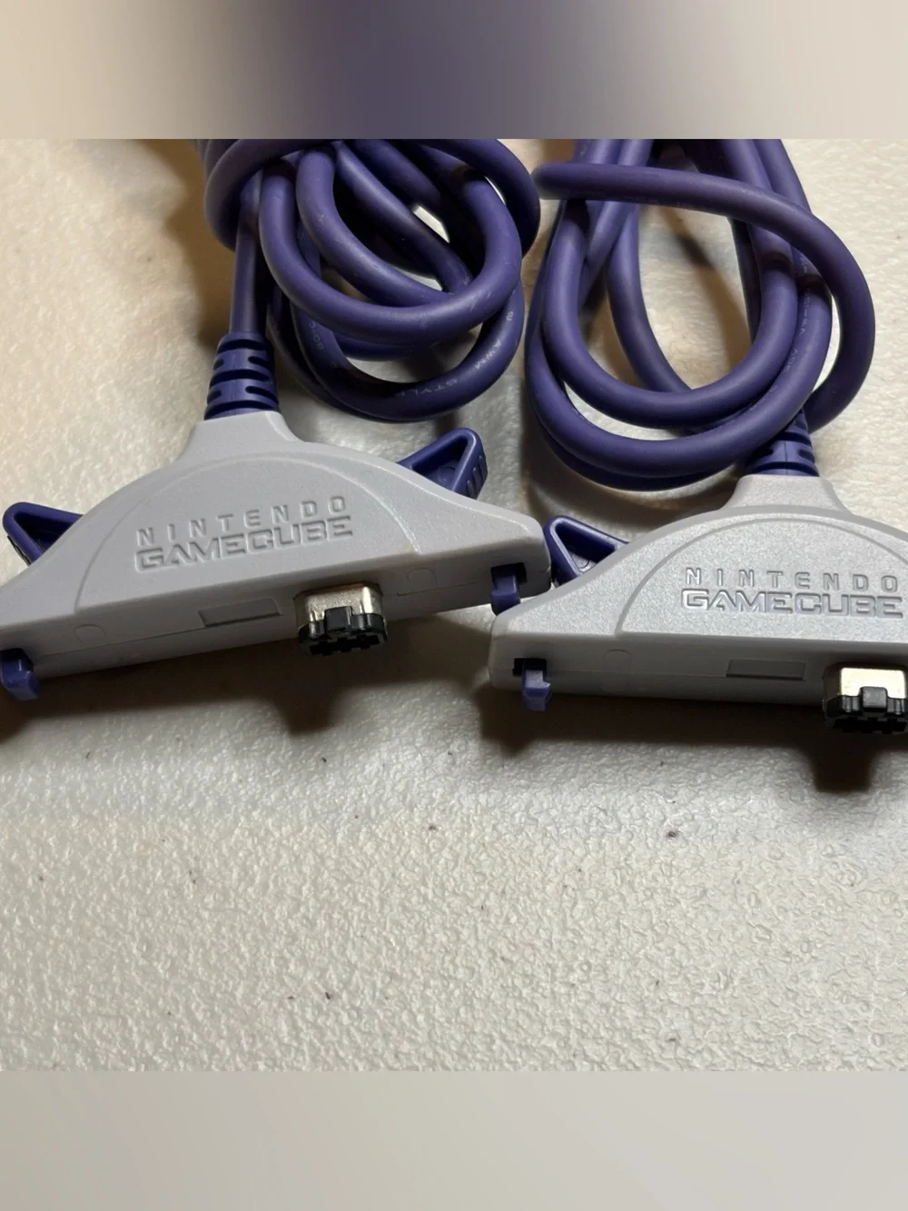 Pair of authentic Nintendo GameCube To GBA Game Boy Advance Game Link Cables